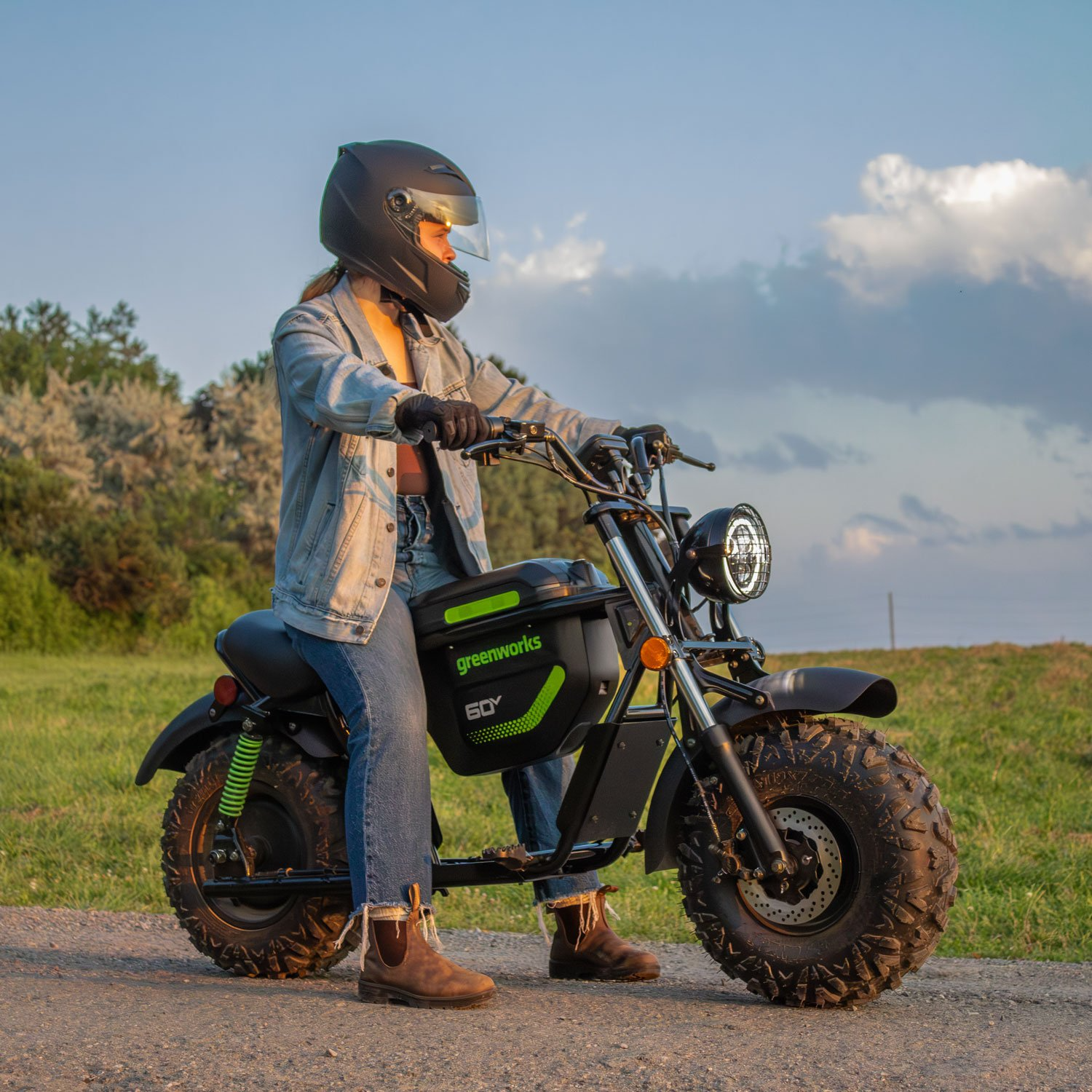 Greenworks 60V STEALTH Series Off-Road Mini Bike