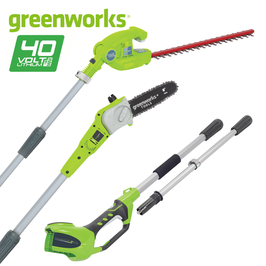 Greenworks 40V Pole Saw/Hedge Trimmer 2-in-1