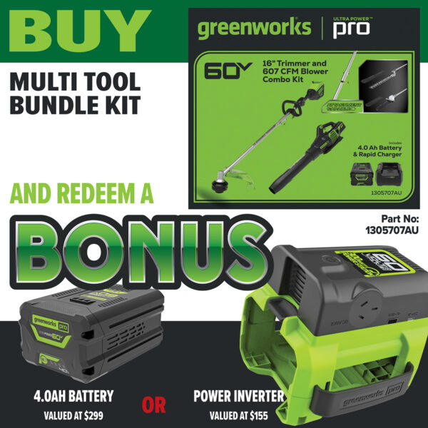 Greenworks 60V Multi Tool Value Kit