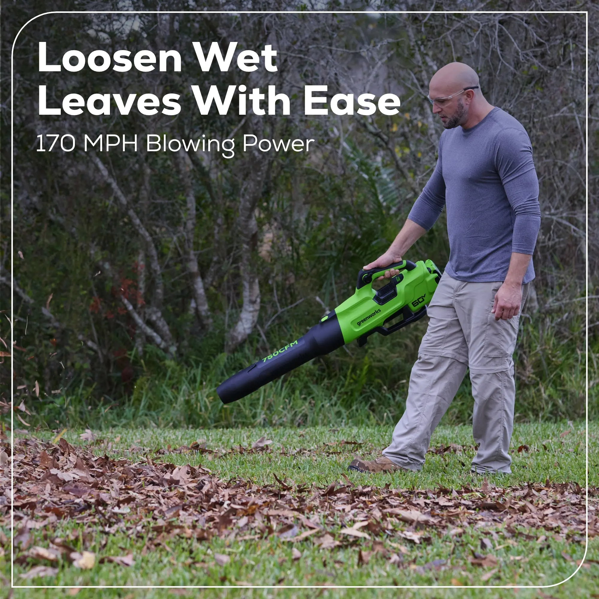 Greenworks 60V Pro Leaf Blower - 630 CFM – 1070m3/hr
