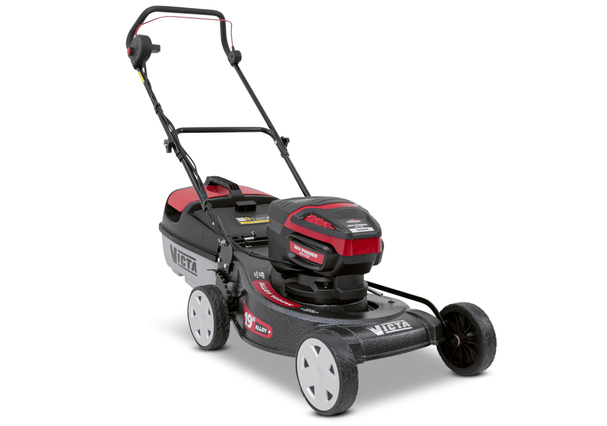 Victa - 19" Alloy Base - 36V Battery Powered - Cut & Catch Lawn Mower