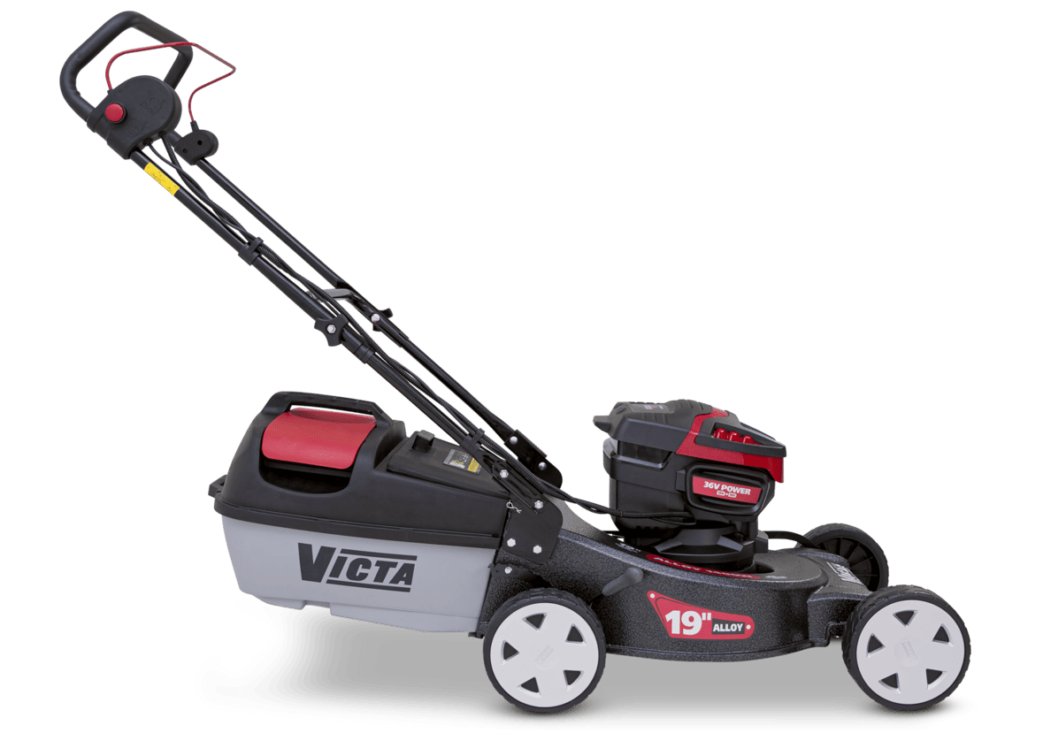 Victa - 19" Alloy Base - 36V Battery Powered - Cut & Catch Lawn Mower