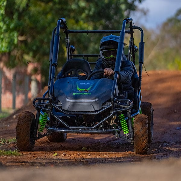 Greenworks 60V STEALTH Series All-Terrain 2-Seat Electric Youth Go-Kart