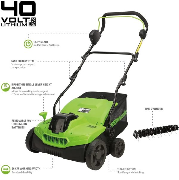 Greenworks 40V Dethatcher/Scarifier