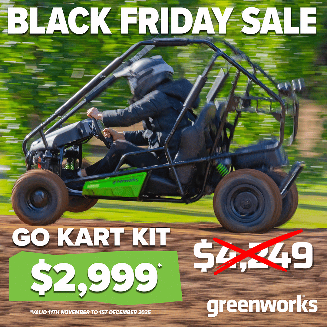 Greenworks 60V STEALTH Series All-Terrain 2-Seat Electric Youth Go-Kart