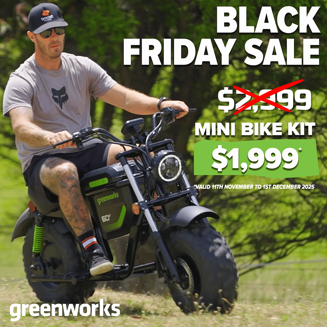 Greenworks 60V STEALTH Series Off-Road Mini Bike