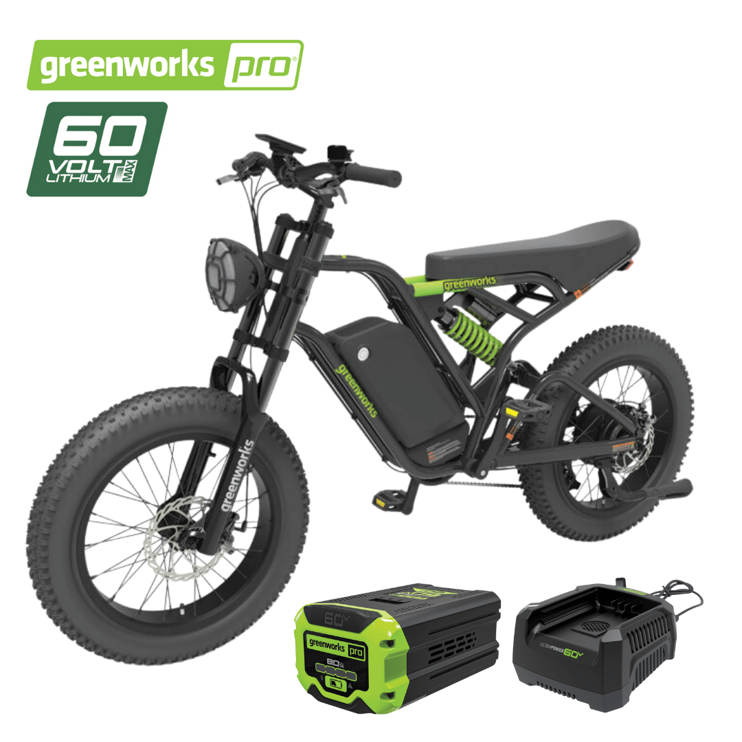 Greenworks 60V VENTURE Series 20” Fat Tyre Electric All Terrain Bike