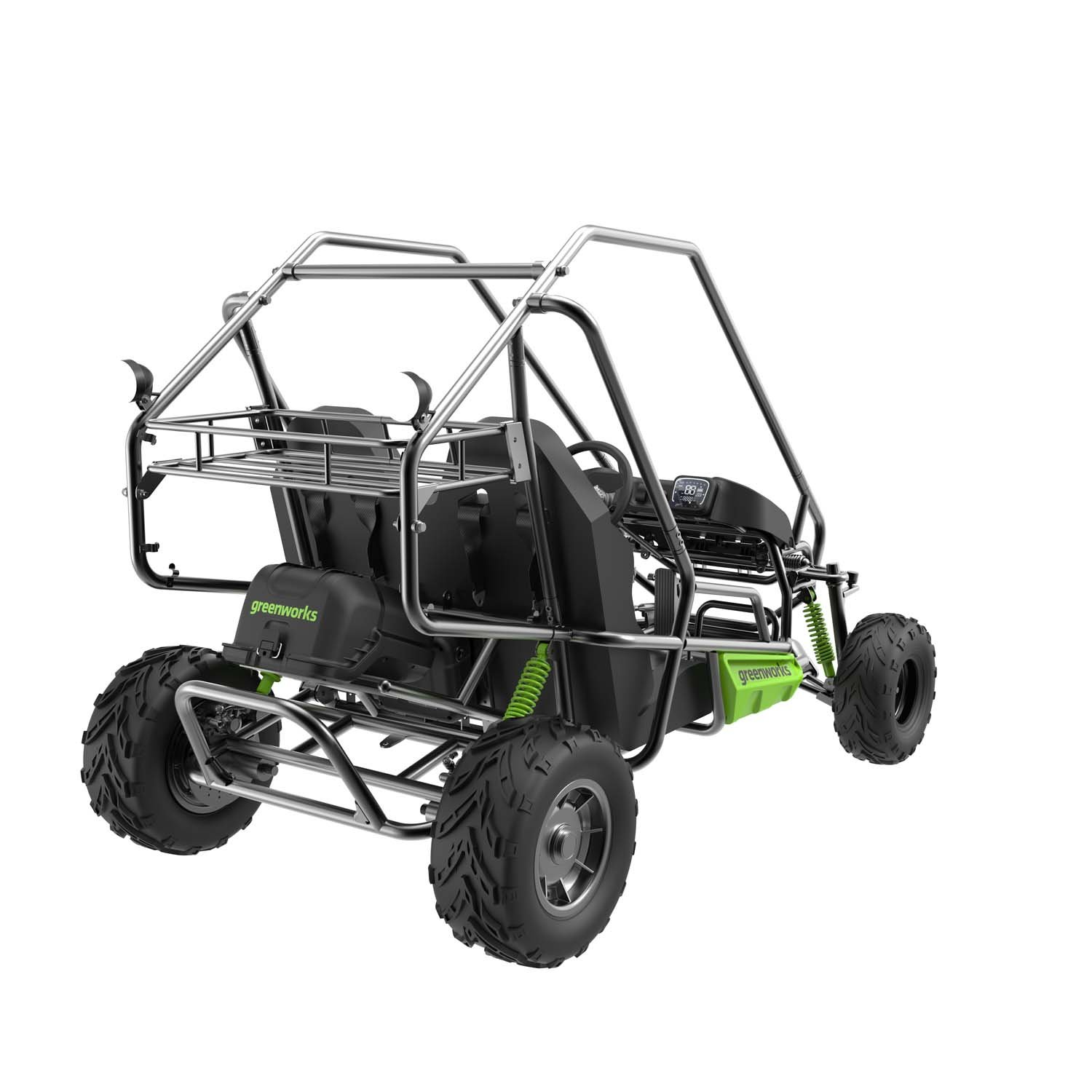 Greenworks 60V STEALTH Series All-Terrain 2-Seat Electric Youth Go-Kart