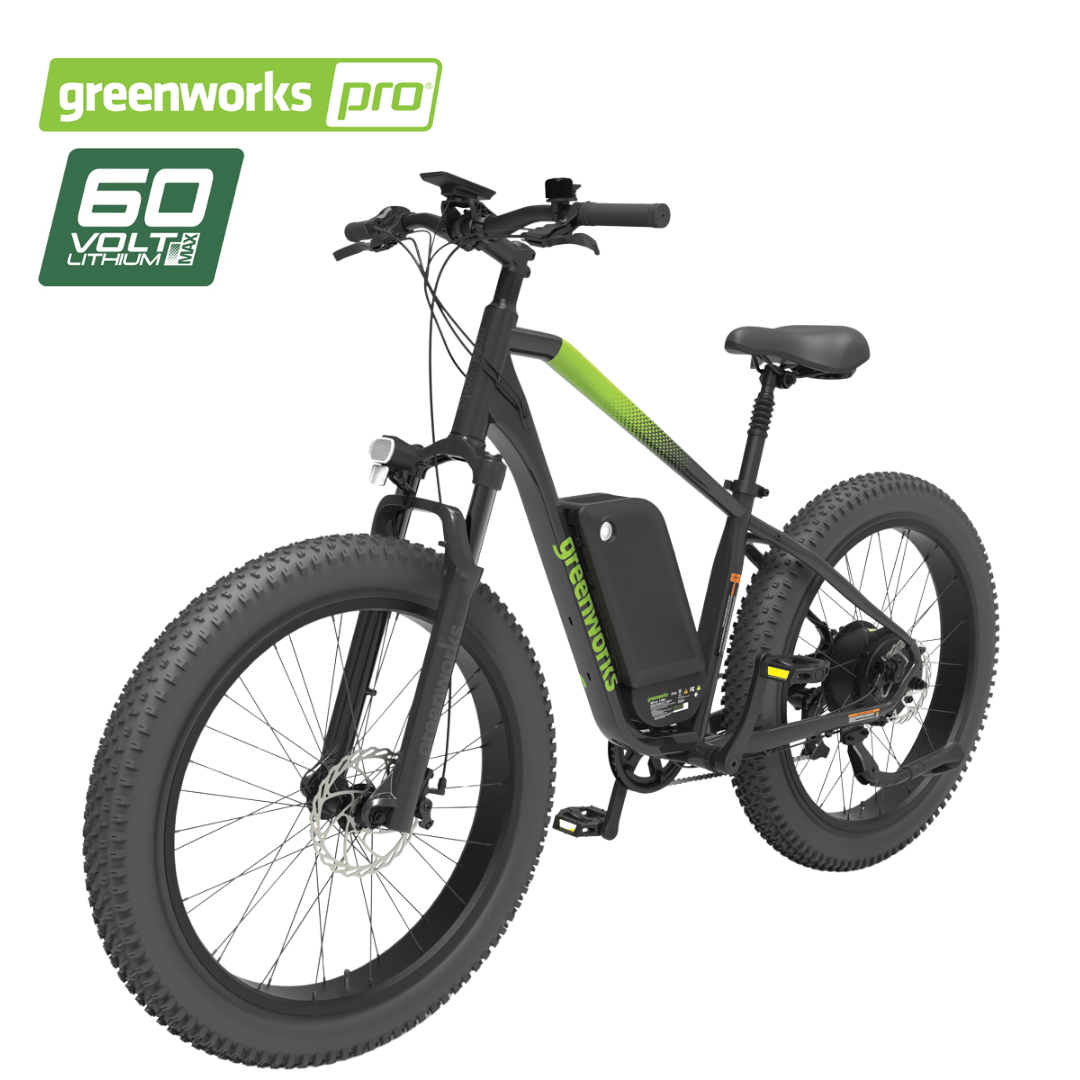 Greenworks 60V VENTURE Series 26” Fat Tyre Electric Mountain Bike
