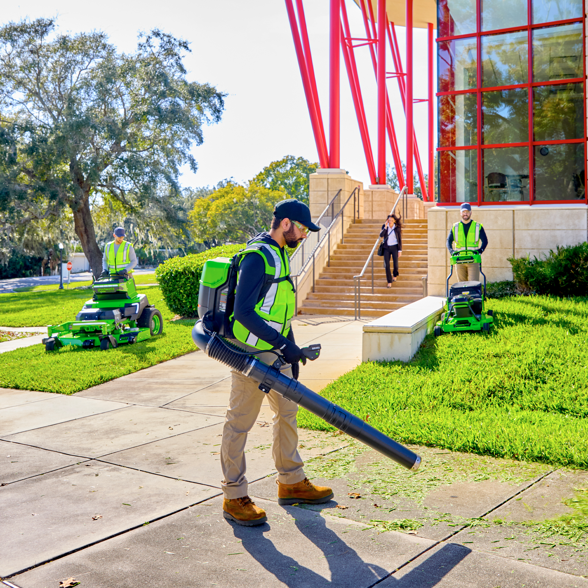 Greenworks 82V Optimus Backpack Leaf Blower BB361 - Skin Only