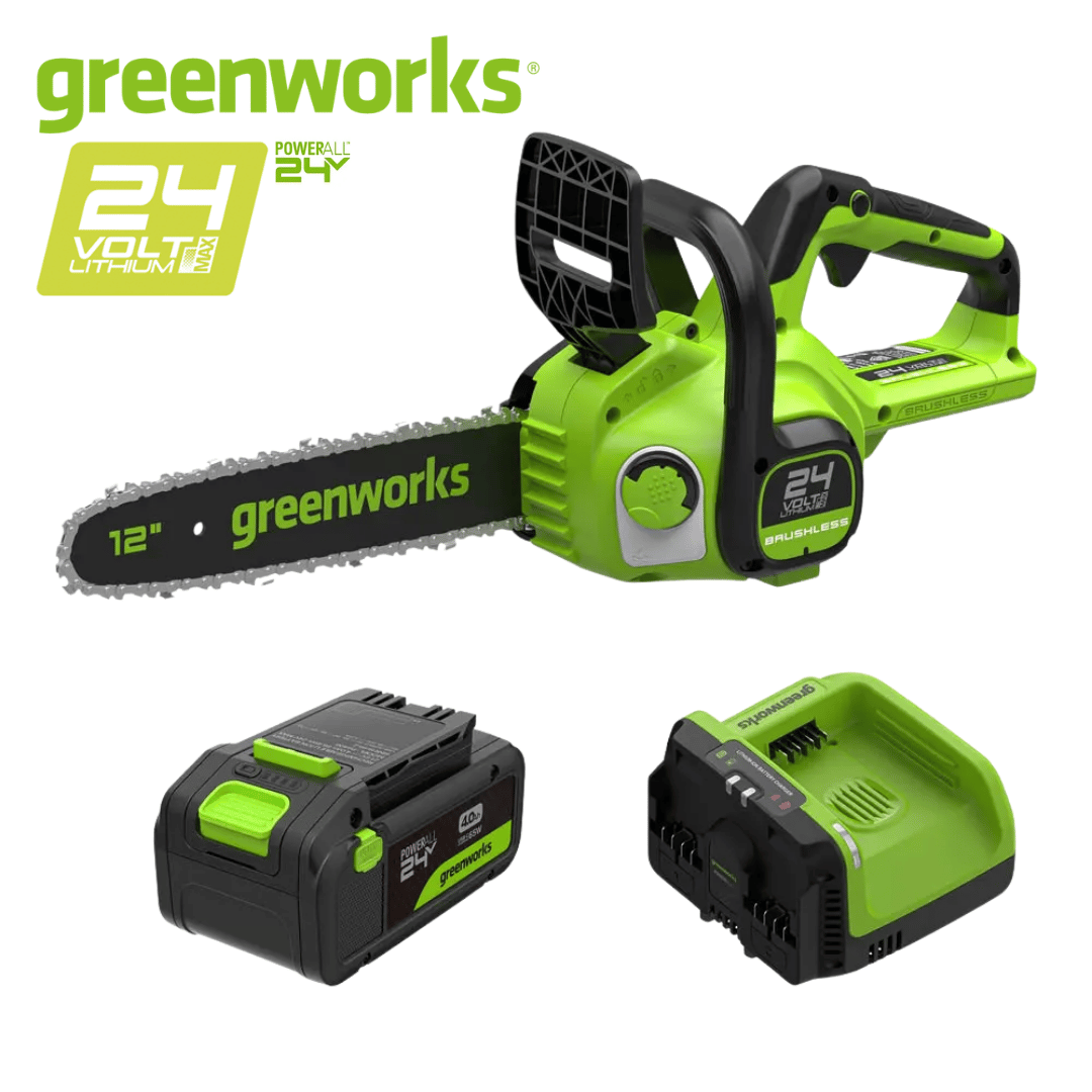 Greenworks 24V 12" Chainsaw Kit
