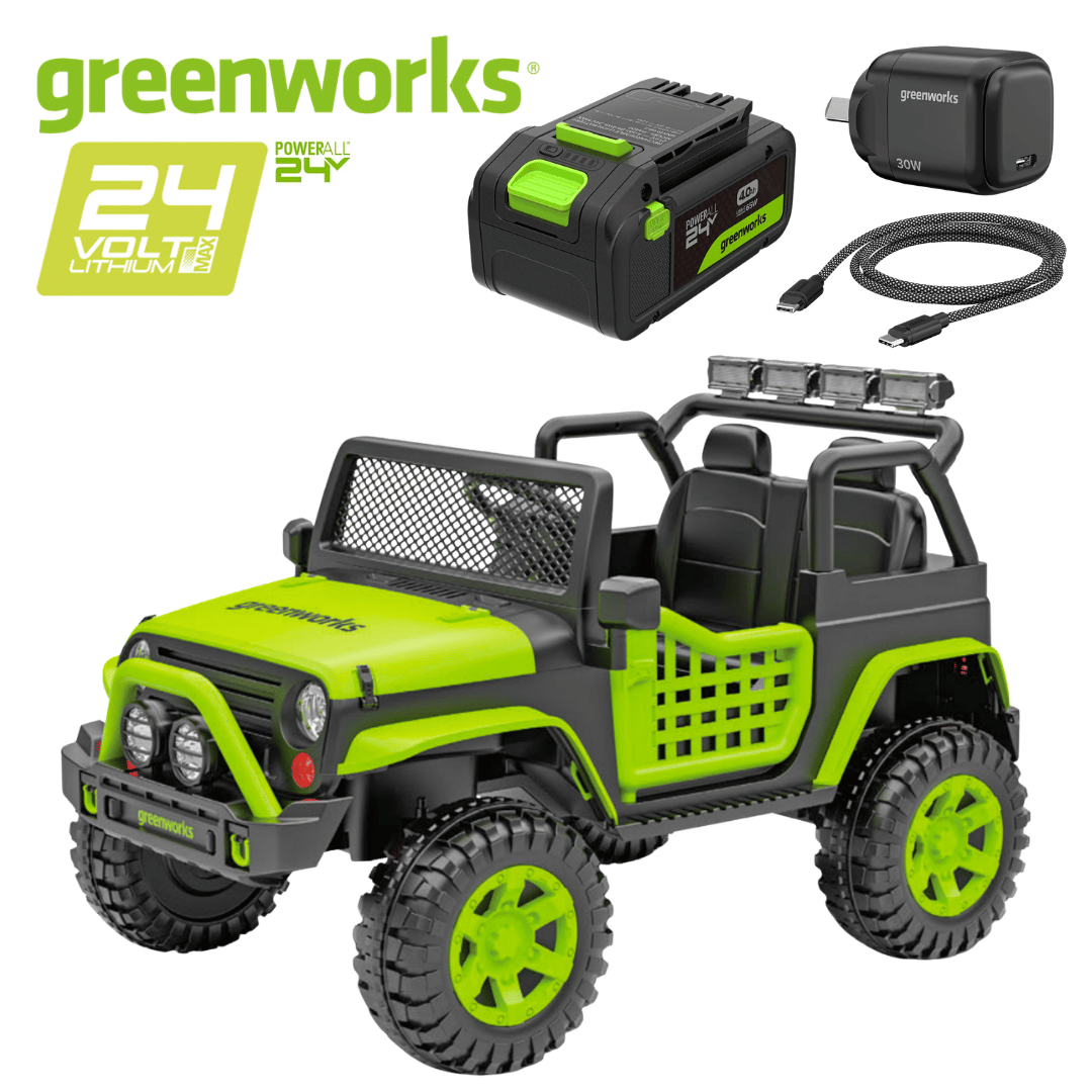 Greenworks 24V Junior Adventure Series Kids Ride-On Jeep