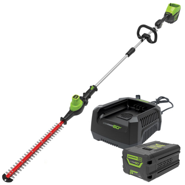Greenworks 60V Brushless Pole Hedge Trimmer