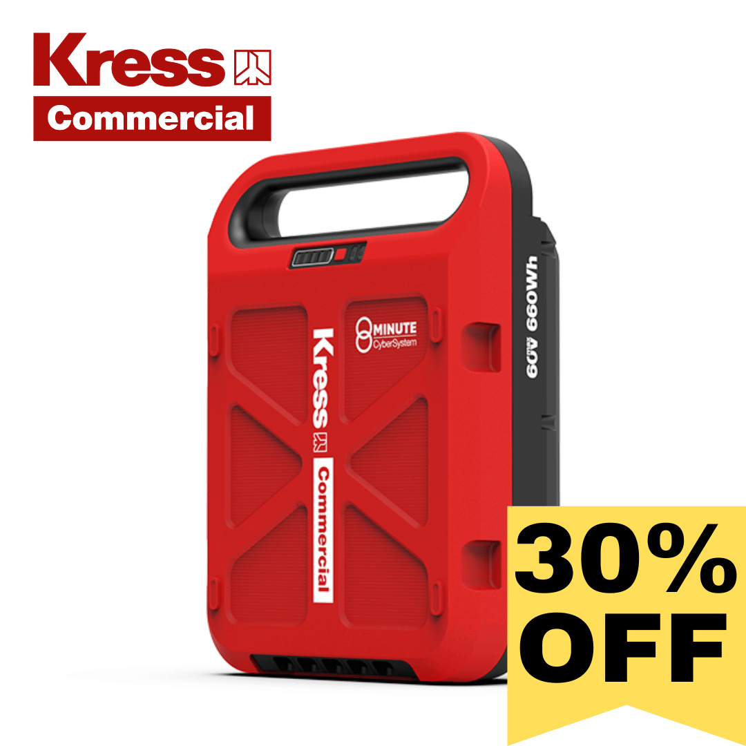 Kress 60V Commercial 660 Wh 8-Minute CyberPack Large Capacity Battery