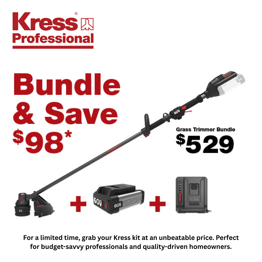 Kress 60V Professional 38 cm Brushless Grass Trimmer Bundle & Save