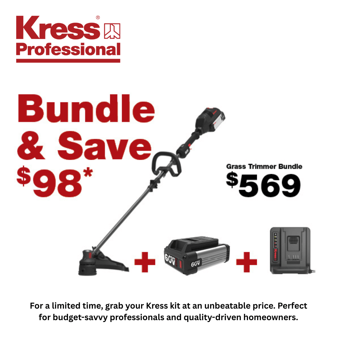 Kress 60V Professional 41 cm Brushless Grass Trimmer Bundle & Save