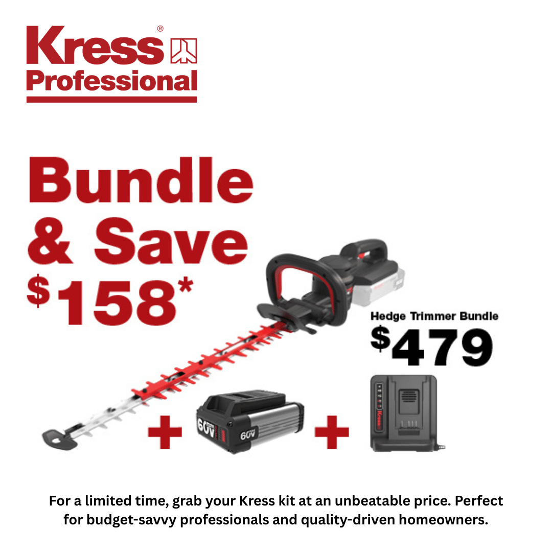 Kress 60V Professional Brushless Hedge Trimmer 64 cm Bundle & Save
