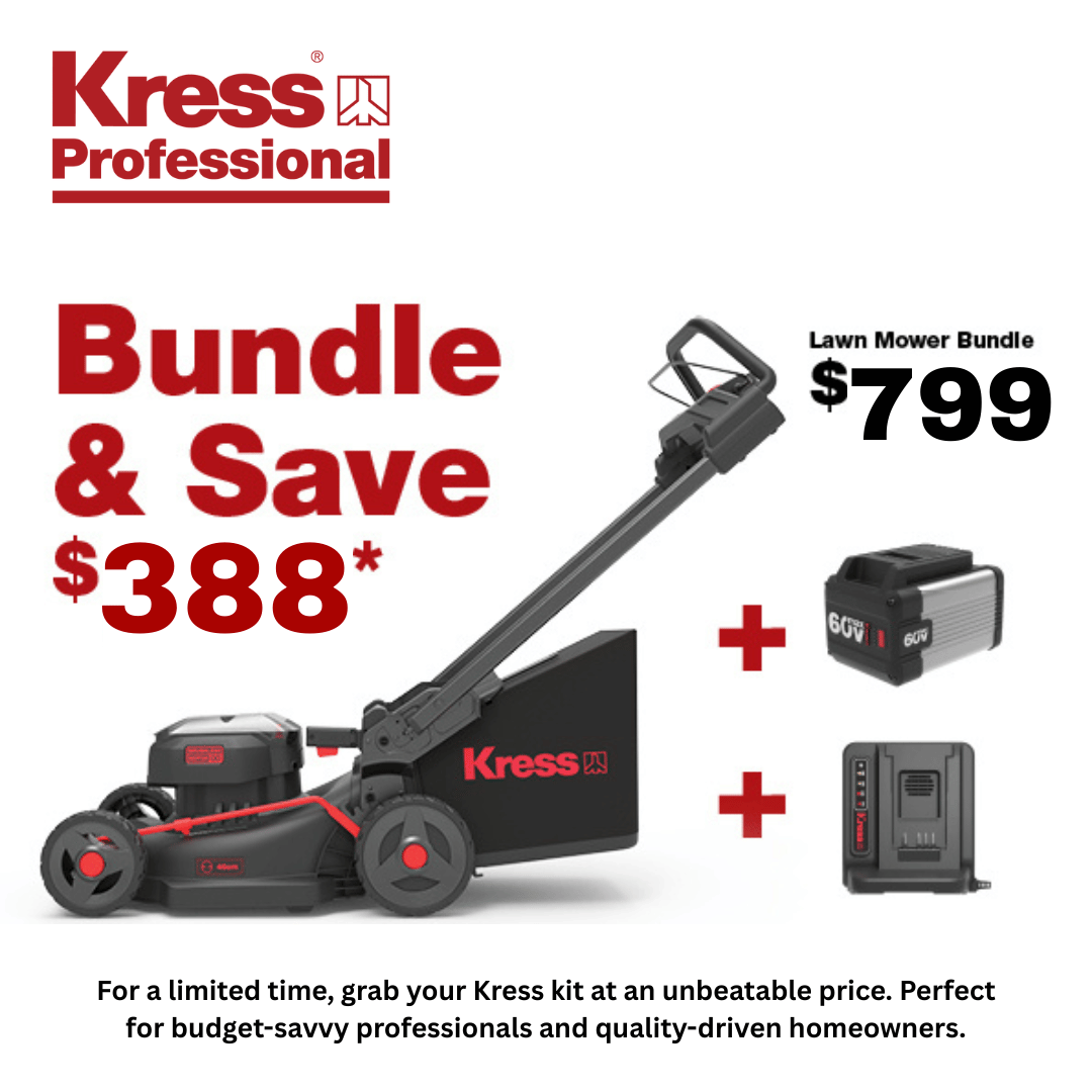 Kress 60V Professional Brushless Push Lawn Mower 46 cm Bundle & Save