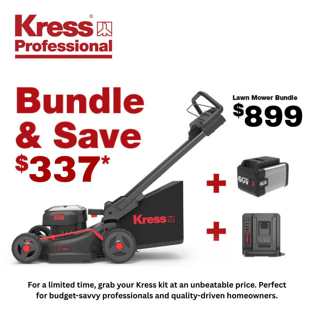 Kress 60V Professional Brushless Self Propelled Lawn Mower 46 cm Bundle & Save