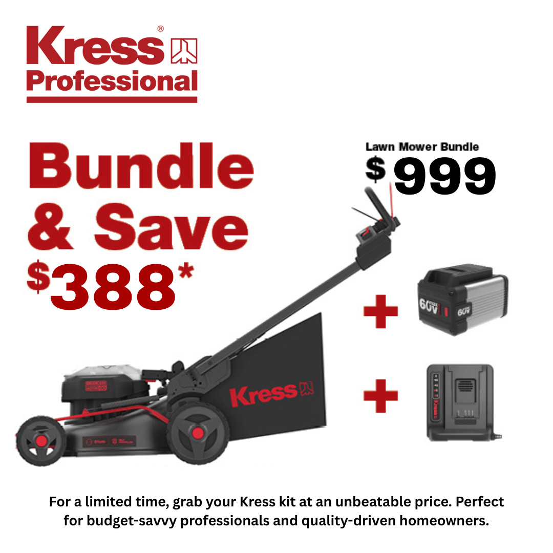 Kress 60V Professional 51 cm Brushless Self-Propelled Lawn Mower Bundle & Save