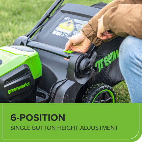 Greenworks 60V Pro Brushless Push Lawnmower Kit (43cm / 17″)