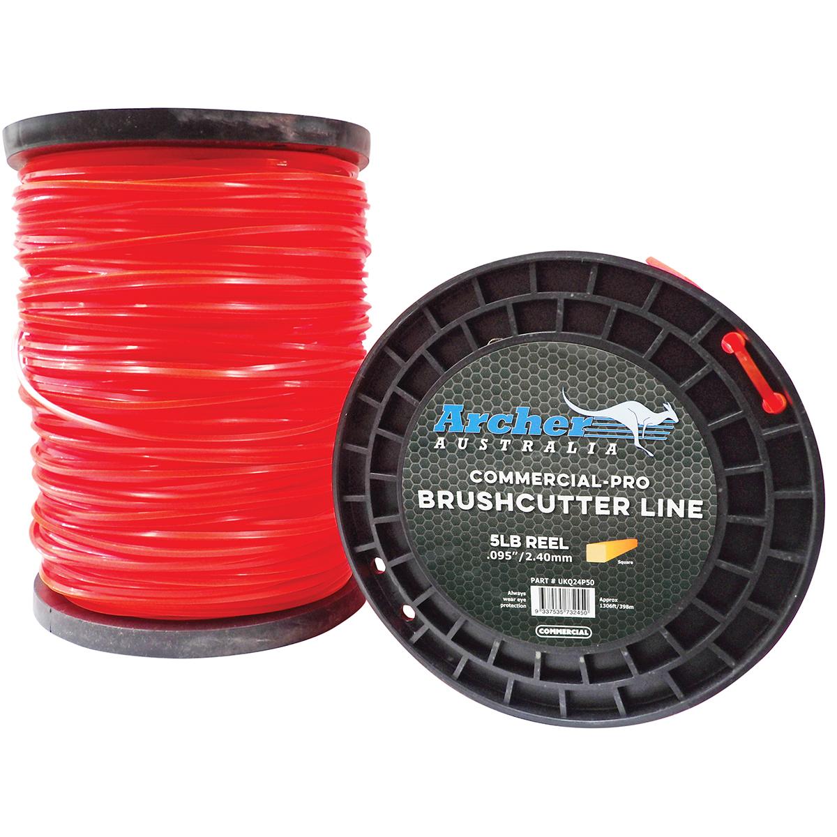 Archer Commercial-Pro Square Nylon Line - 2.40mm/.095" - 5lb Reel