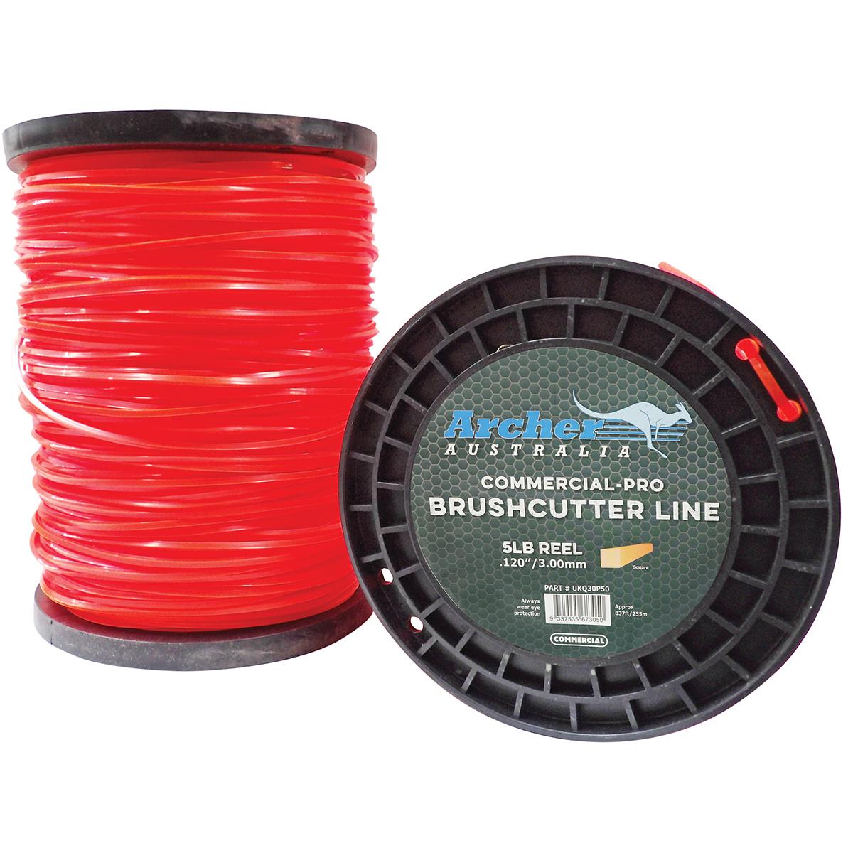 Archer Commercial-Pro Square Nylon Line - 3.00mm/.120" - 5lb Reel