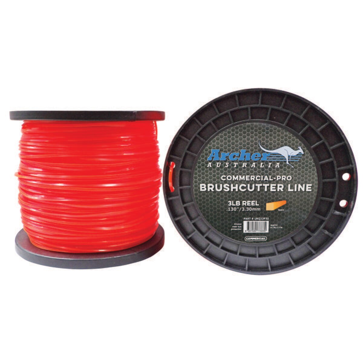 Archer Commercial-Pro Square Nylon Line - 3.30mm/.130" - 3lb Reel