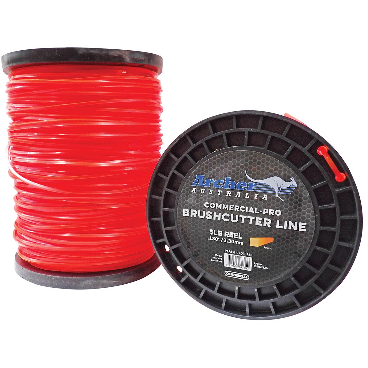 Archer Commercial-Pro Square Nylon Line - 3.30mm/.130" - 5lb Reel