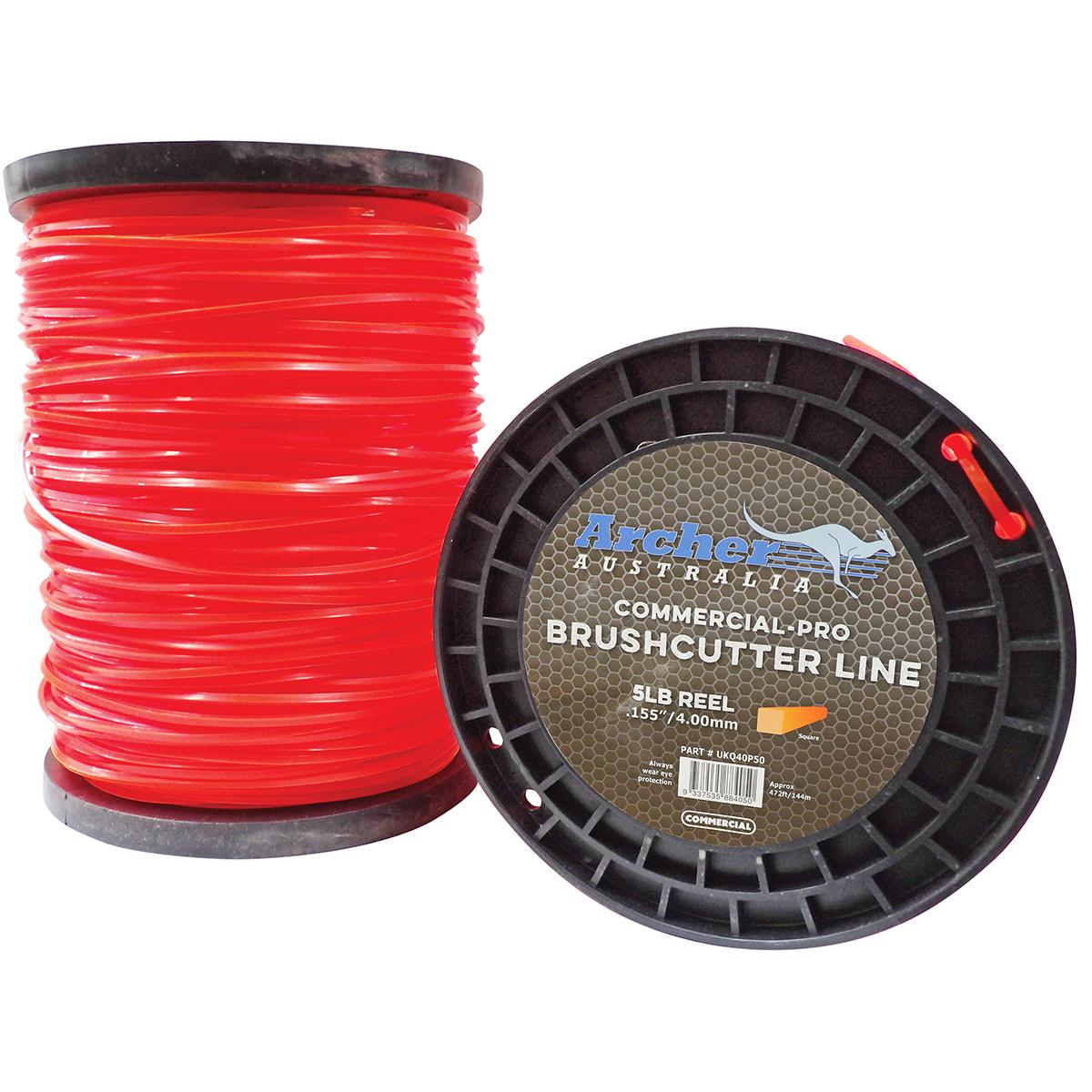 Archer Commercial-Pro Square Nylon Line - 4.00mm/.155" - 5lb Reel
