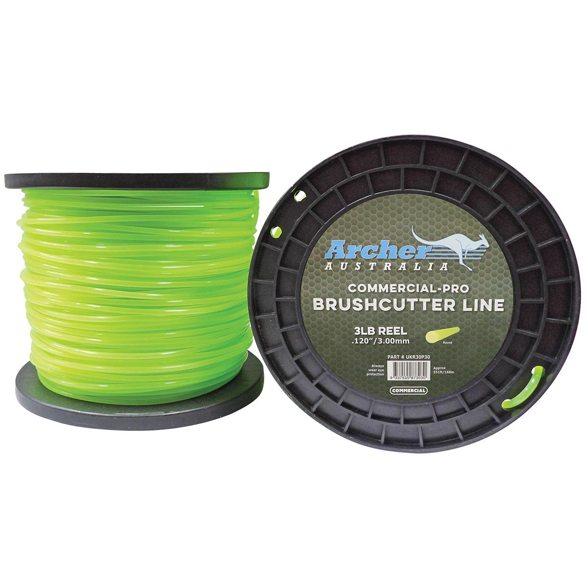 Archer Commercial-Pro Round Nylon Line - 3.00mm/.120" - 3lb Reel