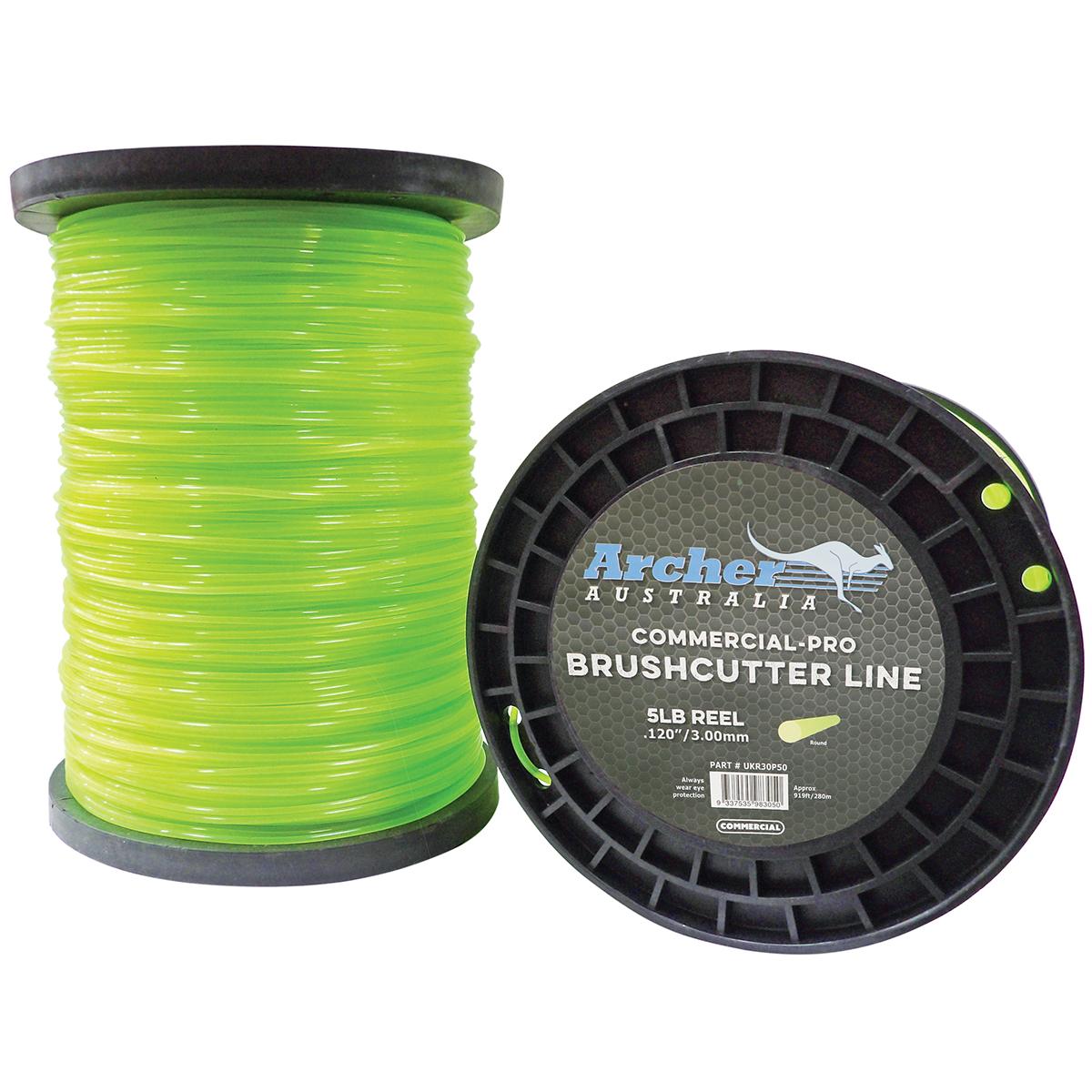 Archer Commercial-Pro Round Nylon Line - 3.00mm/.120" - 5lb Reel