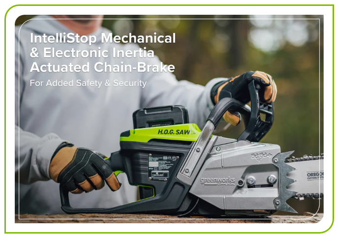 Greenworks 82V OPTIMUS - 5.0kw H.O.G Chainsaw - OCS800 - Skin Only