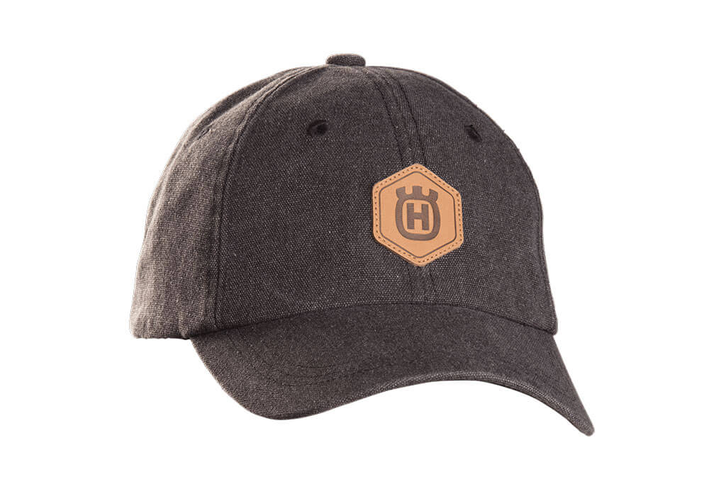 Husqvarna Xplorer Cap Granite Leather Patch
