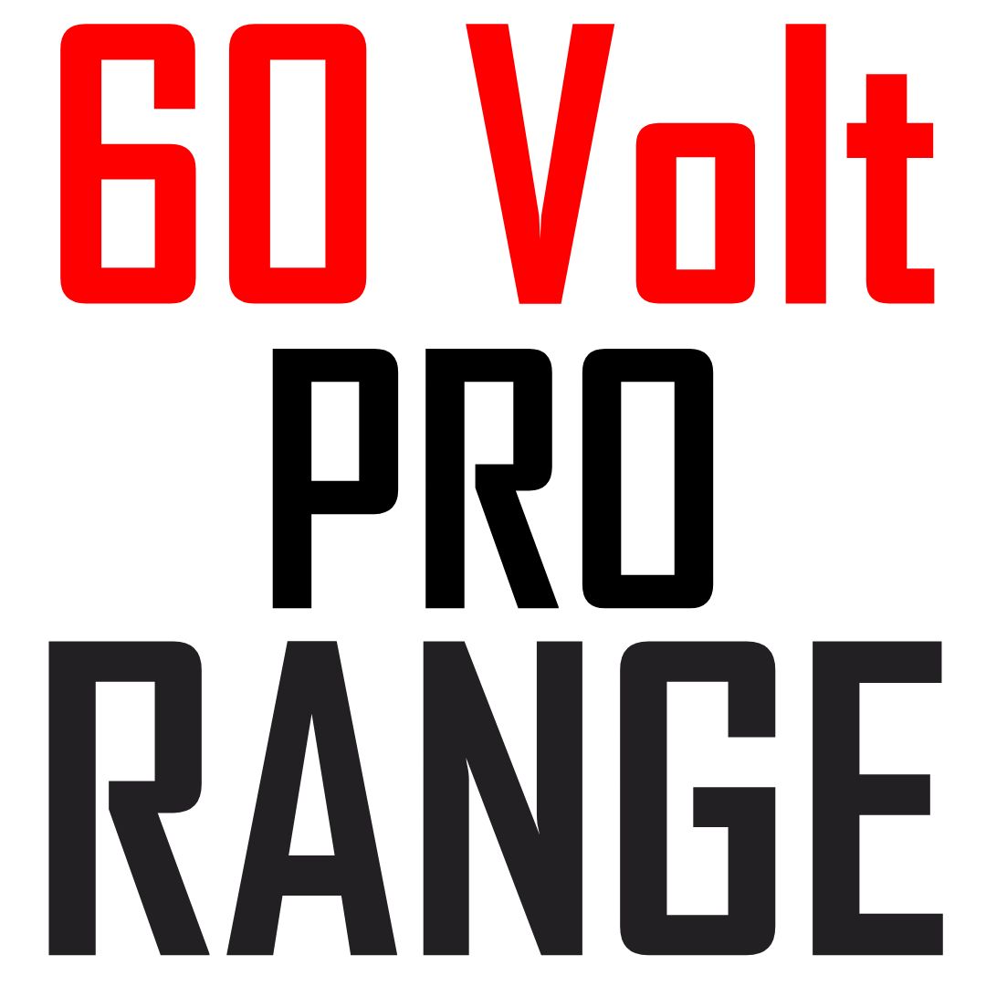60 Volt Pro Range of Mower & Power Equipment