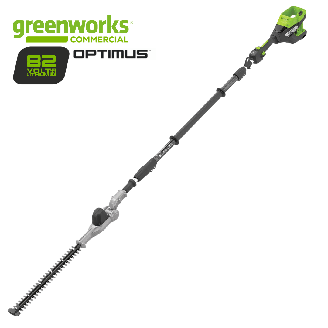 Greenworks 82V Optimus 20″ Telescopic Articulating Pole Hedge Trimmer - PH662T - Skin Only