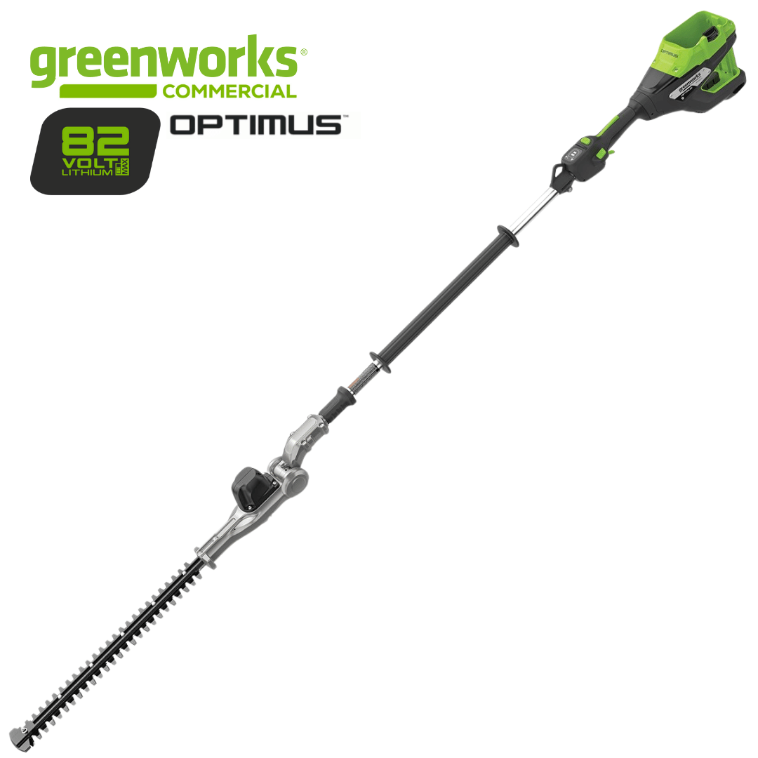 Greenworks 82V Optimus 20″ Mid Pole Articulating Pole Hedge Trimmer - PH428A - Skin Only