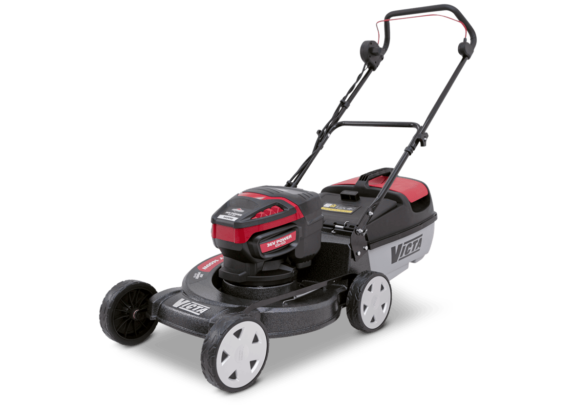 Victa - 19" Alloy Base - 36V Battery Powered - Cut & Catch Lawn Mower