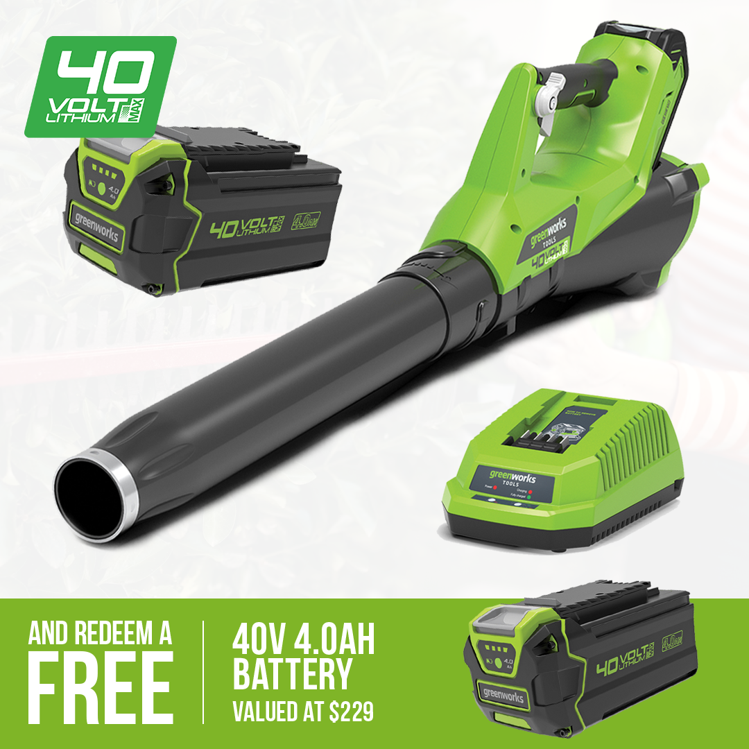 Greenworks 40V Blower Kit with 4Ah Battery & Charger