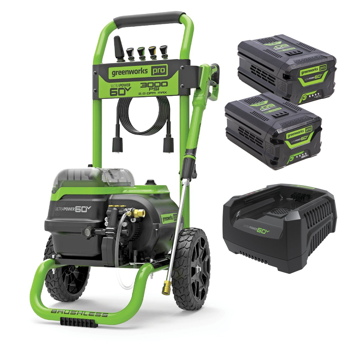 Greenworks 60V 3000 PSI Dual Port Pressure Washer