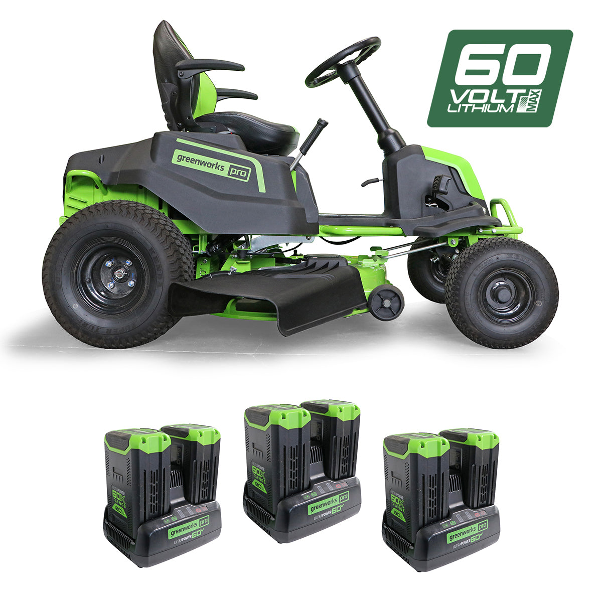 60V Pro 42" Ride-On Lawnmower