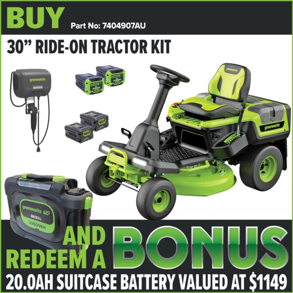 Greenworks 60V Pro 30” Mini Ride On Mower