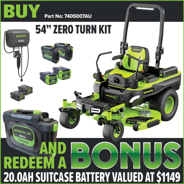 Greenworks 60V MaximusZ 54” Zero Turn Mower