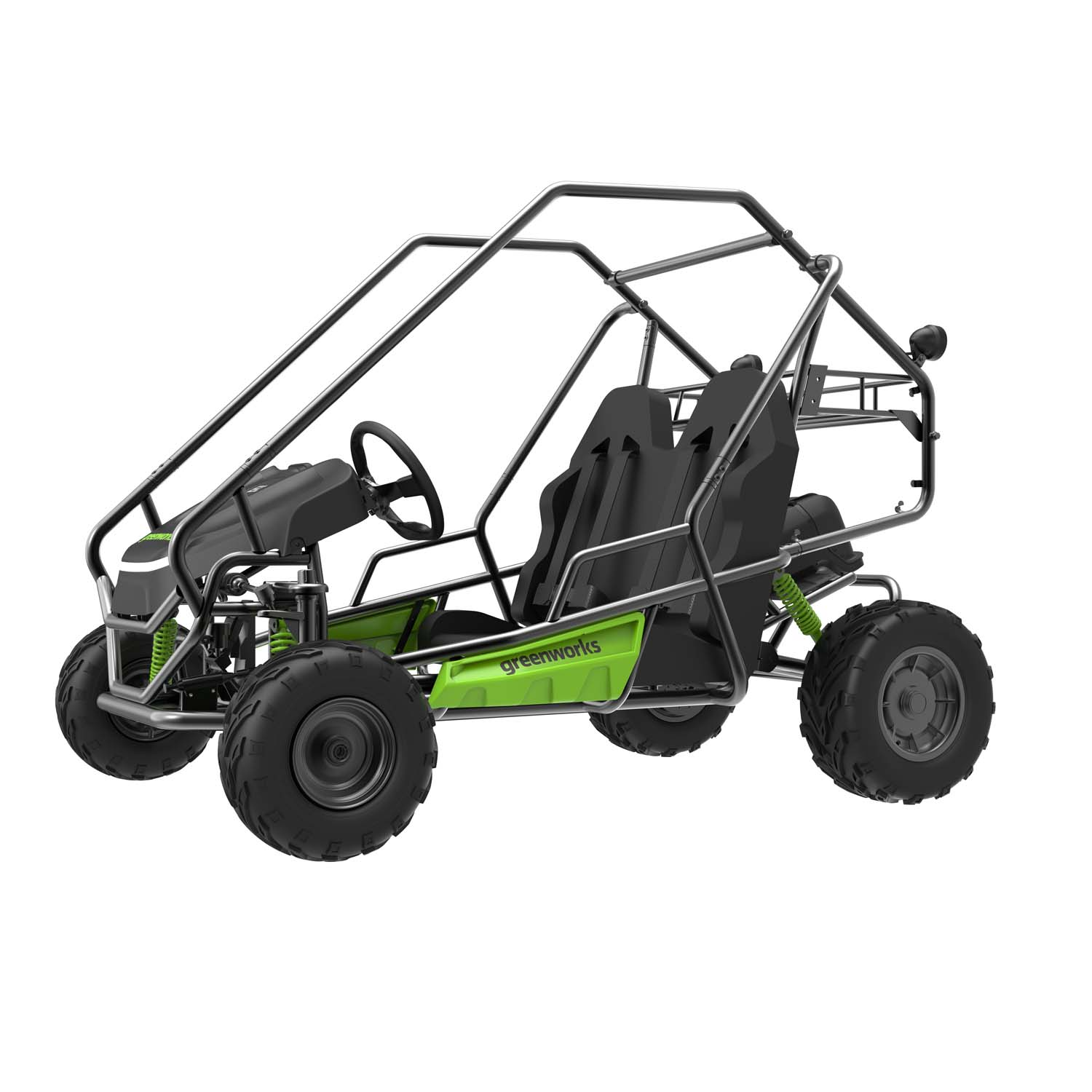 Greenworks 60V STEALTH Series All-Terrain 2-Seat Electric Youth Go-Kart - DYF