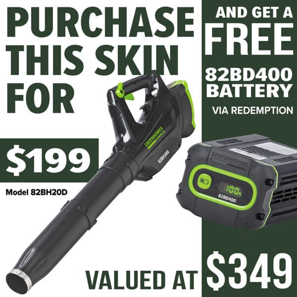 Greenworks 82V Dedicated Blower - Skin Only