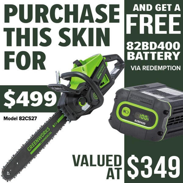 Greenworks 82V - 2.7kW Chainsaw 18" - Skin Only