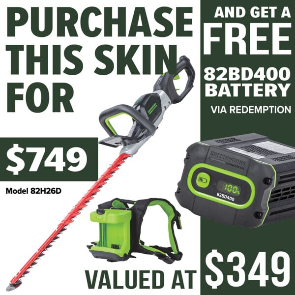 Greenworks 82V Dedicated Hedge Trimmer 26" - Skin Only