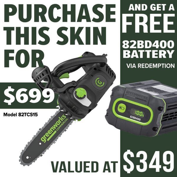 Greenworks 82V - 1.5kW Top Handle Chainsaw 10" - Skin Only