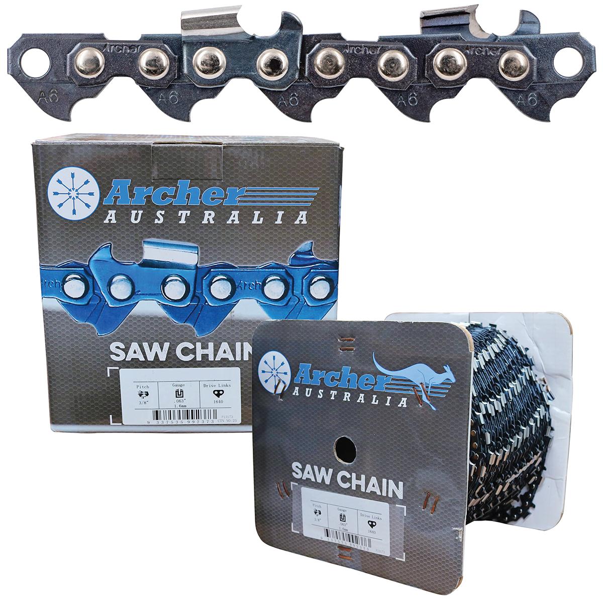 Archer Chain Reel - 3/8", .063", 100ft, Semi Chisel