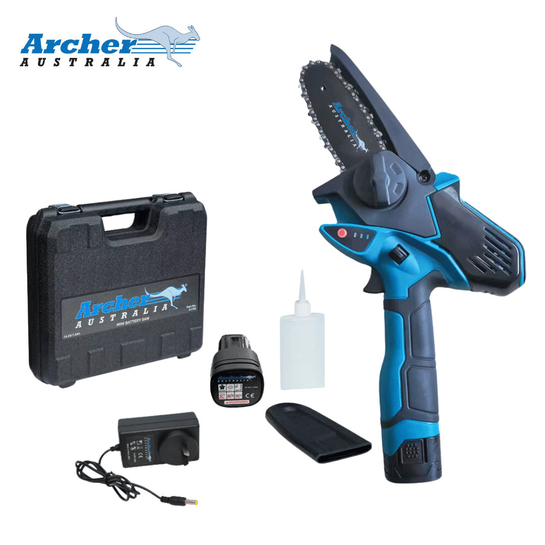 Archer Mini Battery Handheld Chainsaw Saw